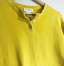 Vintage yellow Henley