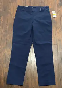 JM Collection Navy Straight Leg Jeans
