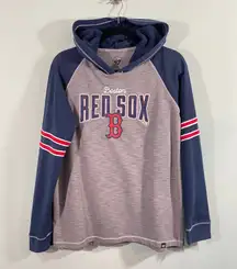 47 Brand Women MLB Boston Red Sox Raglan Pullover Hoodie Size M