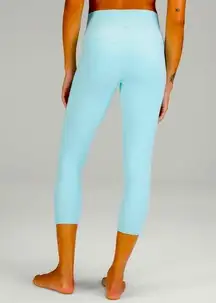 Lululemon  High Rise Align Crop Leggings Cyan Blue Size 4