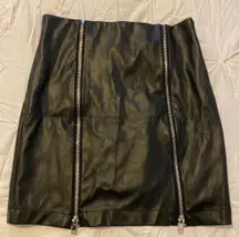 Black Leather Skirt