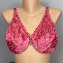 Vintage Vassarette 42D Second Skin Satin Deluster Full Figure Bra 75821 Pink