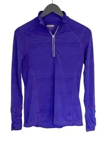 Kirkland Signature Women’s Athletic 1/4 Zip Top‎ Jacket Size Small Purple