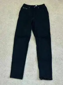 Vintage Calvin Klein high rise denim black jeans in size 6