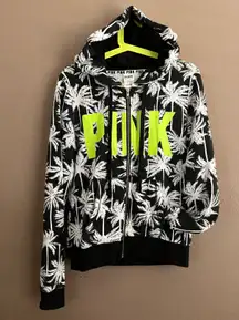 PINK - Victoria's Secret Victoria’s Secret PINK Palm Tree Full Zip Size Medium