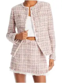 LoveShackFancy Fraser Tweed Wool Blend Jacket‎