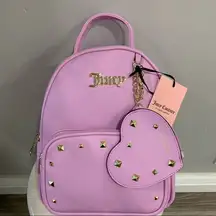 NWT Juicy Couture Purple Gold Accent Backpack