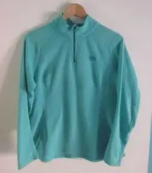 The North Face Polartec Fleece Jacket Womens Size M Aqua Blue / Green