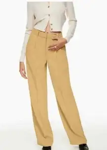 Aritzia Wilfred The Effortless High-waisted wide-leg Japanese crepe trousers 2