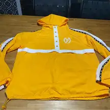 PINK Victoria's Secret Yellow Mesh Fabric. M/L