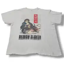 Demon Slayer T-Shirt Size XL Anime Demon Slayer Tanjiro & Nezuko Graphic T-Shirt