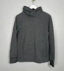 Lululemon Women 6 Heathered Gray Hoodie Sweatshirt Kangaroo Pocket Thumbholes