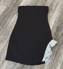 Lucy In The Sky Black Strapless Mini Dress Large