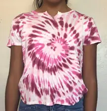 Pink Tie Dye Top