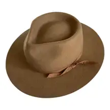 Lack of Color Zulu Tan Brown Australian Wool Wide Brim Fedora Hat Size Medium