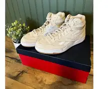 Reebok BB4000 II Mid Womens 8.5 Chunky Leather Suede Sneaker Shoe Retro Sneaker