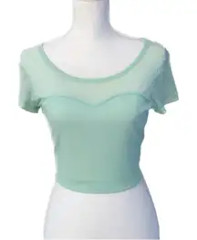 LA hearts mint green blouse size small