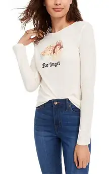 Freeze 24-7 No Angel Graphic Tee Cream Juniors Medium