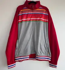 COOGI Track Jacket XXXL 3XL Striped Multi-Color 100% Cotton Rare 90s Hip Hop Big