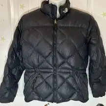 Women’s North Face Black Warm Winter Down Puffer Jacket Sz Lg