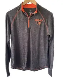 Oregon State University OSU Pullover Half Zip Thumb Holes Track Shirt