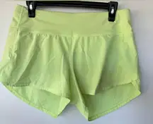 Lululemon Speedup‎ HR 2.5” Size 8 Highlighter Yellow