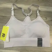 All in motion sports bra, NWT, light gray, removable pads