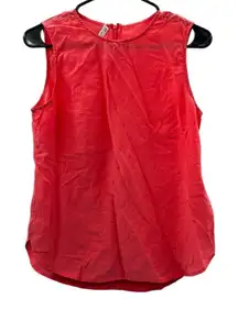 Equipment Femme 100% Silk Coral Prink‎ Sleeveless Top Size XS