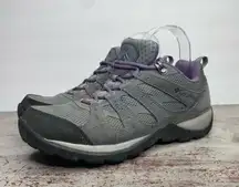 Columbia  Grey & Purple Low Top Hiking outdoor shoes 7.5