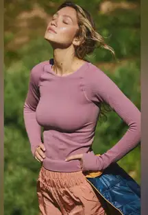 Free People Movement Easy Free Throw Layer Wistful Mauve Size XS/S NWT $…