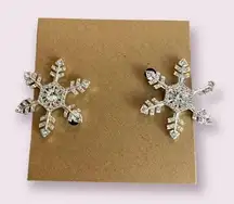 2pcs Snowflake Decor Minimalist Hair Clips - #178