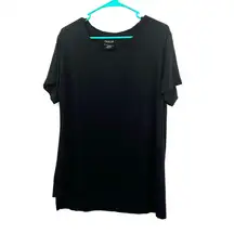 Rachel‎ Zoe size large black short sleeve t-shirt made in peru