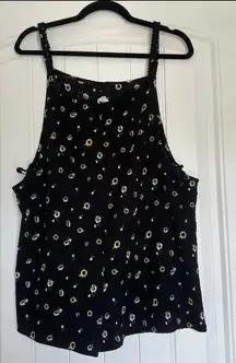 Self Esteem Floral Short Romper XXL Stretchy Boho Dark Cottagecore Sunflower