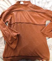 Orange Sweater Dress