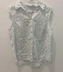 Button Down Tank Size Petite Large