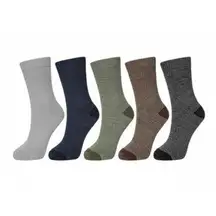Thick Merino Wool Thermal Mid-Calf Hiking Socks Winter 7-12 Multiple Colors 5pk