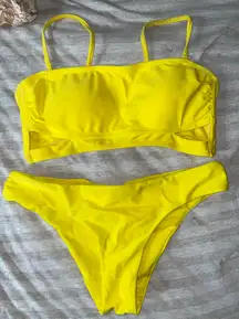 yellow bathing suit
