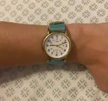 Woman’s gold tone quartz movement stainless steel  INDIGLO watch!