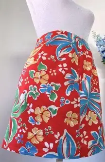 Vintage Y2K Express Tropical Mini Skirt