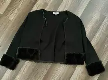 Calvin Klein  Faux Fur Cardigan