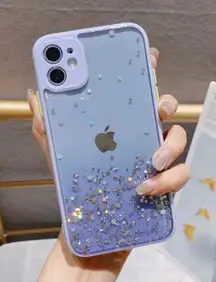 iPhone 11 pro Clear Glitter Case