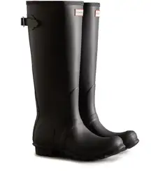 Hunter Original Adjustable Tall Rain boots in Black