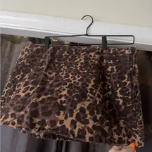Abercrombie & Fitch cheetah print mini skirt