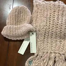 Paparazzi Pink Knit Scarf and Hat Set
