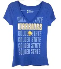 Nba  Golden State Warriors Blue Dotted Logo T-Shirt Small NWOT