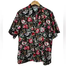 Vintage Reyn Spooner Womens Hawaiian Shirt Floral Size Large