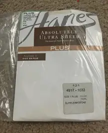 Plus control top reinforced toe pearl one plus size  121 4917