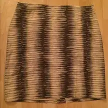 Kenneth Cole tiger stripe silk skirt