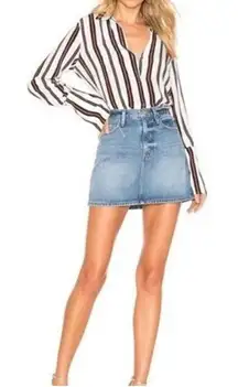 Frame denim le mini distressed skirt sz 30