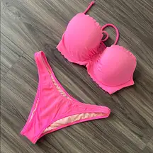 Victoria's Secret Bright Pink Bikini Set